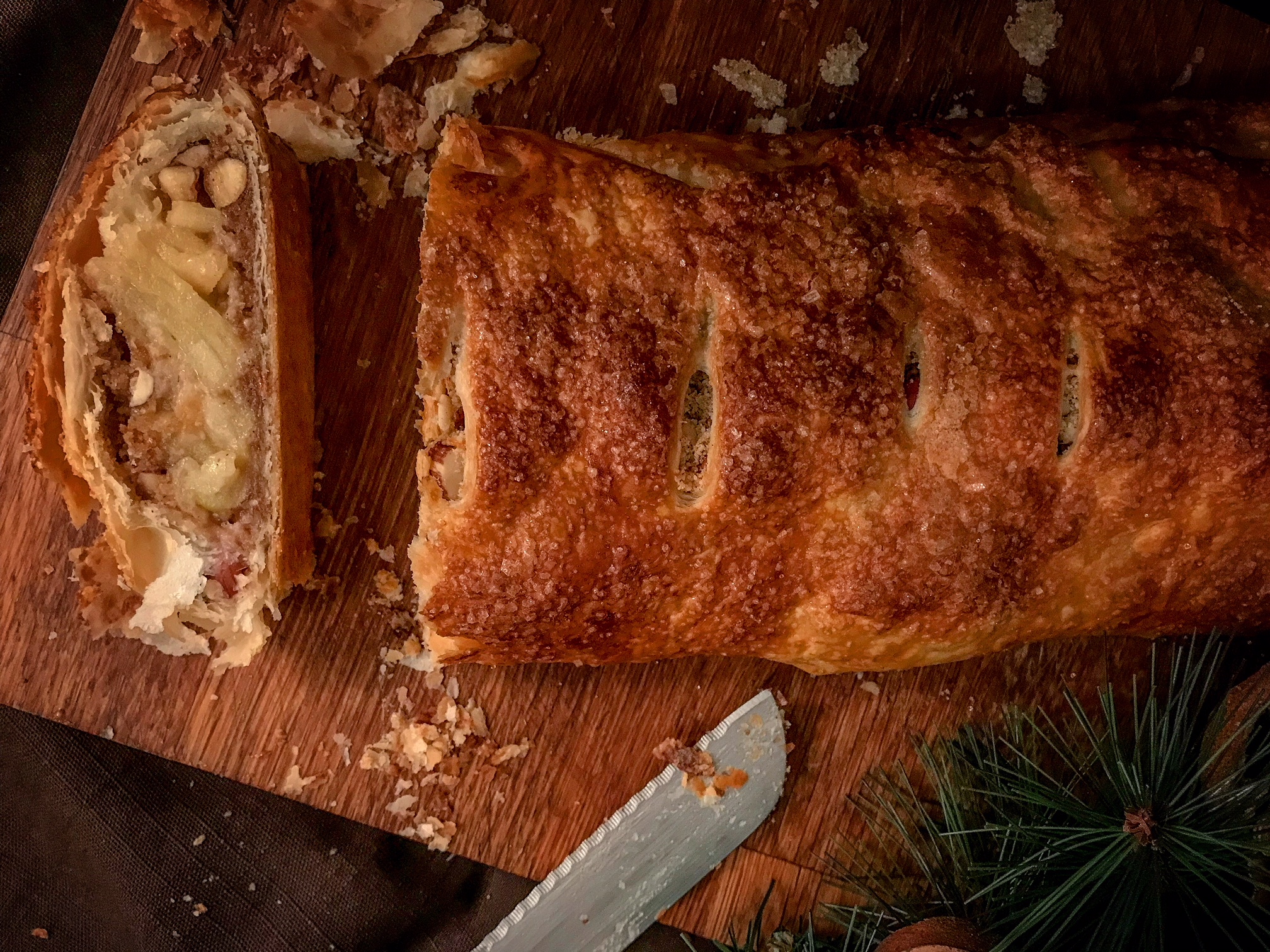 Nutty Calvados Apple Strudel Ugne Bakes