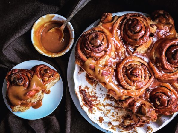 Salted Caramel Pecan Log Recipe